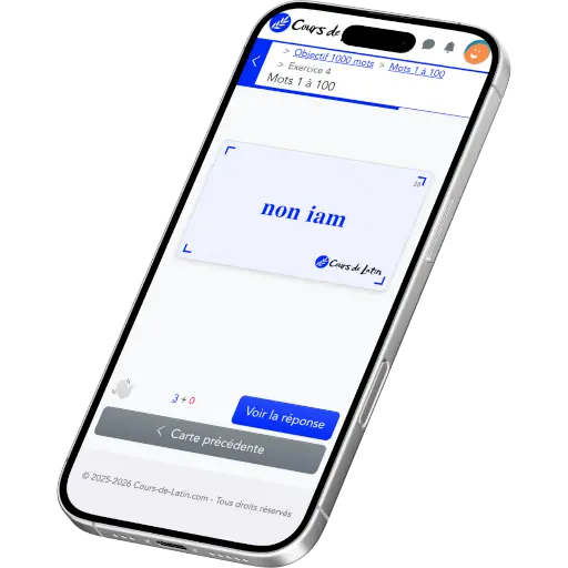 Aperçu de l'application Objectif 1000 mots sur iPhone